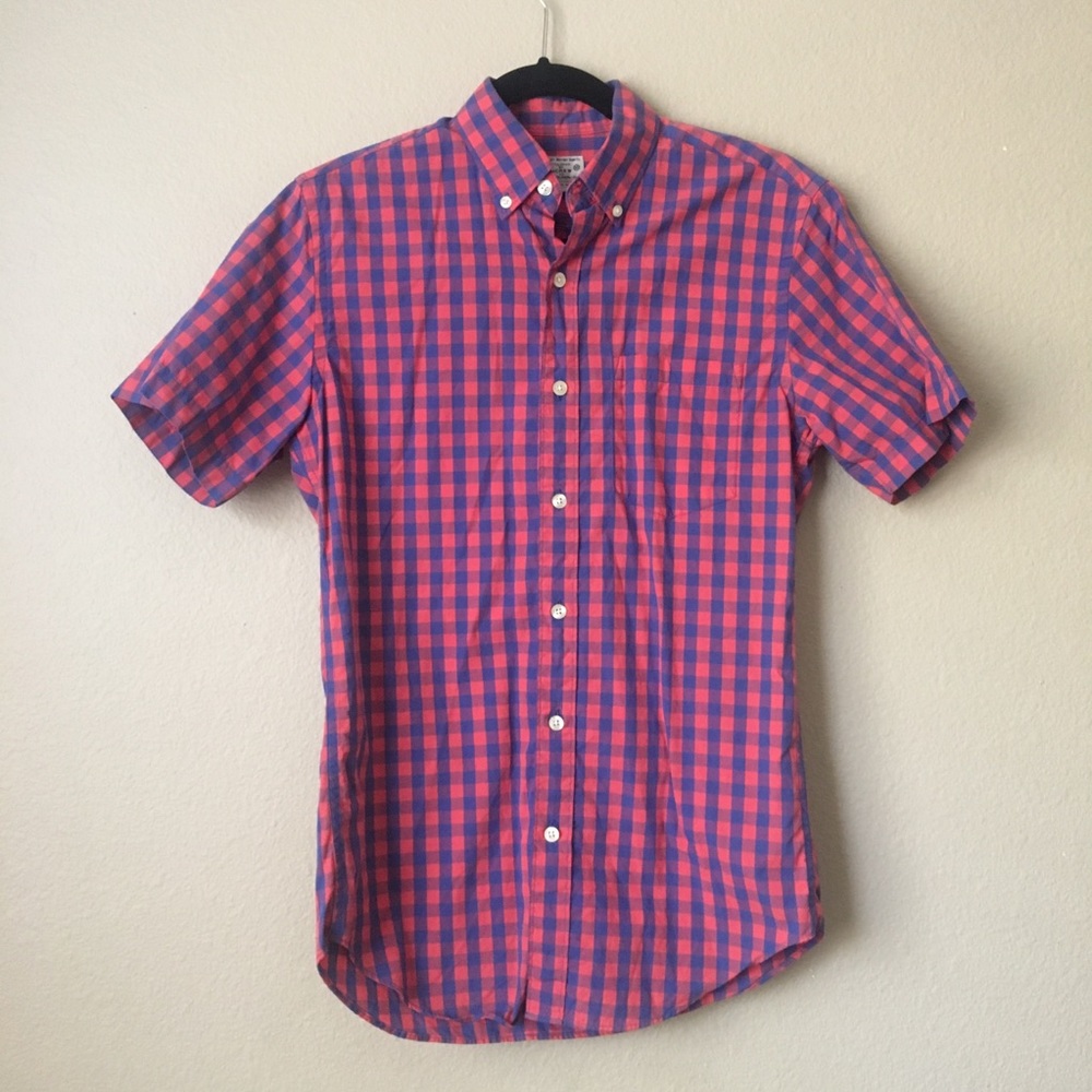 J.Crew Men’s Gingham Button-Up Shirt